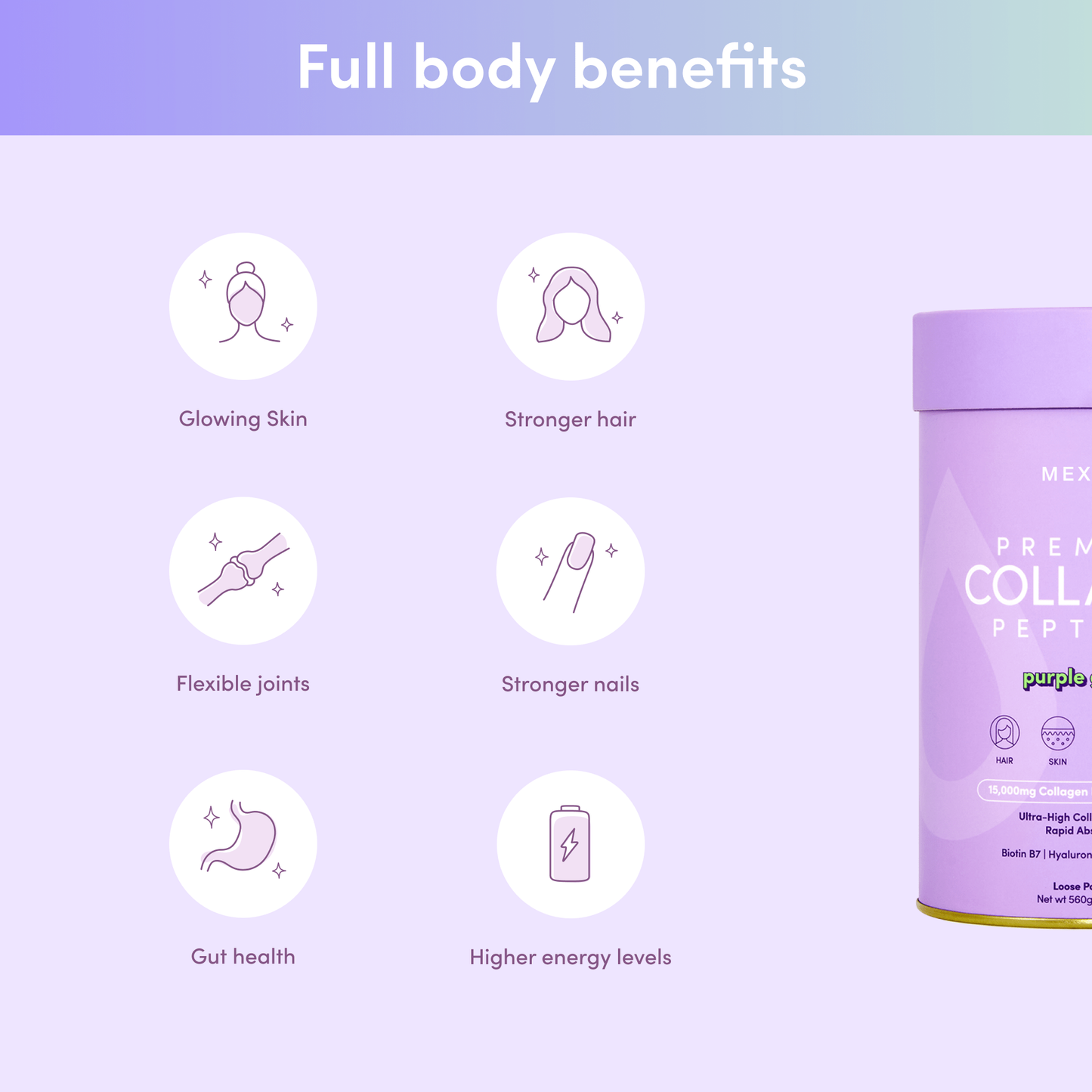 MEXAST® Purple Grape Collagen Powder - 560g