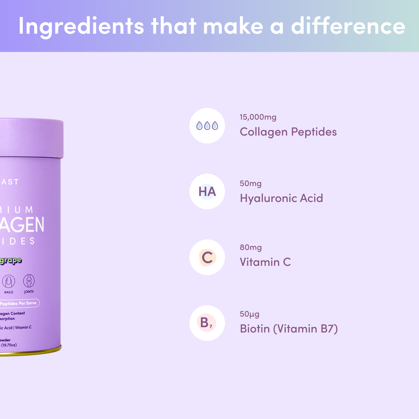 MEXAST® Purple Grape Collagen Powder - 560g