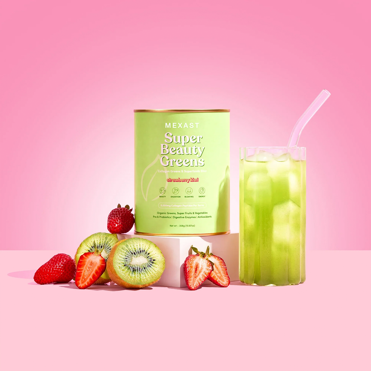 MEXAST® Strawberry Kiwi Super Beauty Greens - 308g
