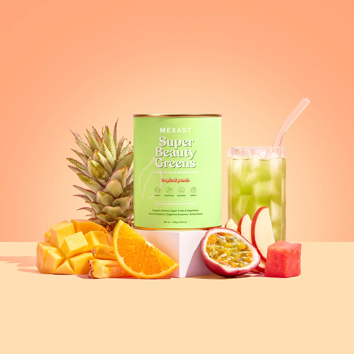 MEXAST® Tropical Punch Super Beauty Greens - 308g