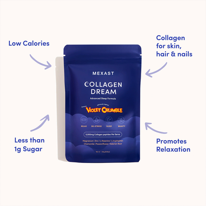 MEXAST® Violet Crumble Collagen Dream Advanced Sleep Formula Hot Chocolate - 231g