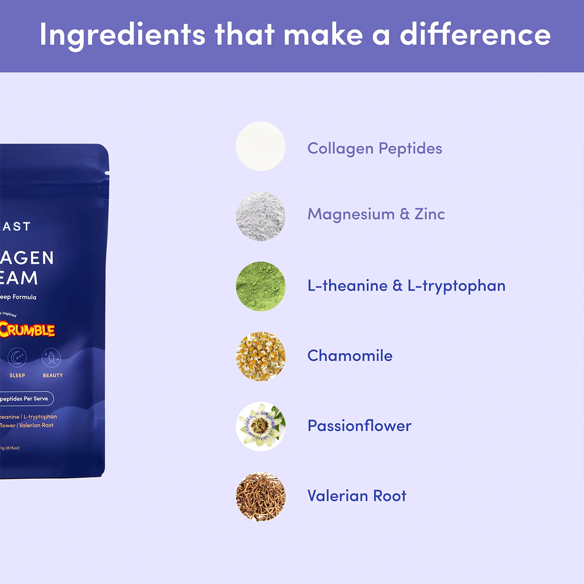 MEXAST® Violet Crumble Collagen Dream Advanced Sleep Formula Hot Chocolate - 231g